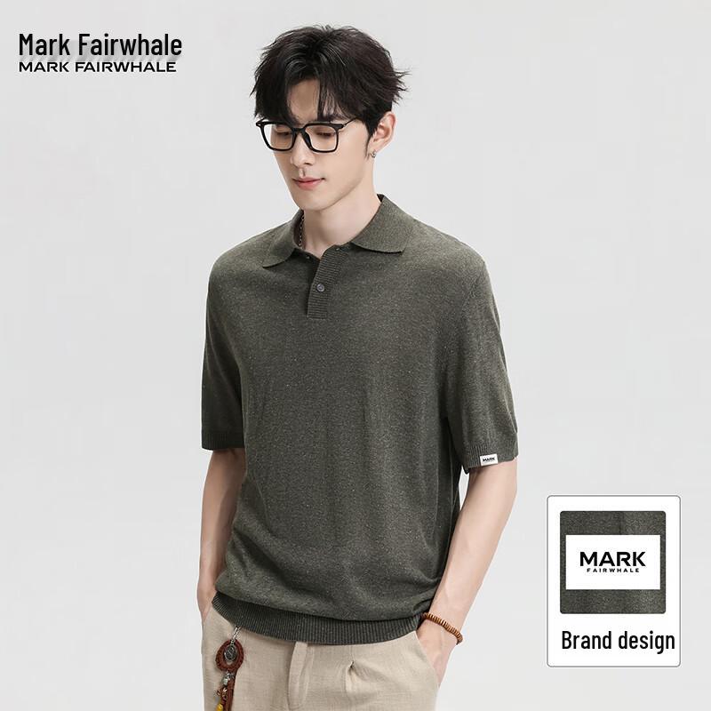 

Mark Fairwhale Men s Shimmer Knit Polo Shirt EU 42