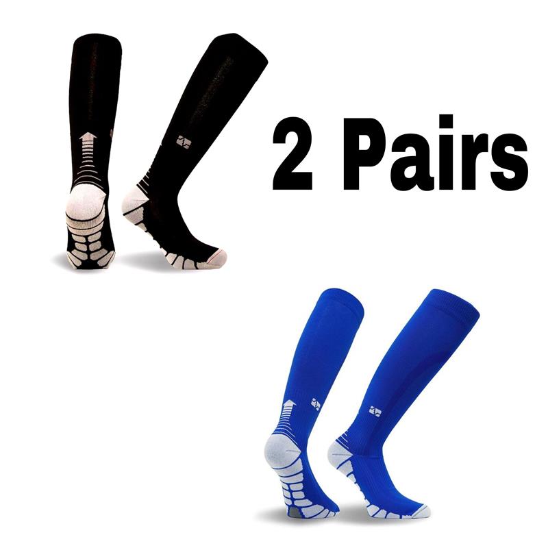 2/3/4 Pairs Running Men Compression Socks Fit Varicose Veins Football Soccer Stockings 30 Mmhg Atheletic Men Women Sports Socks