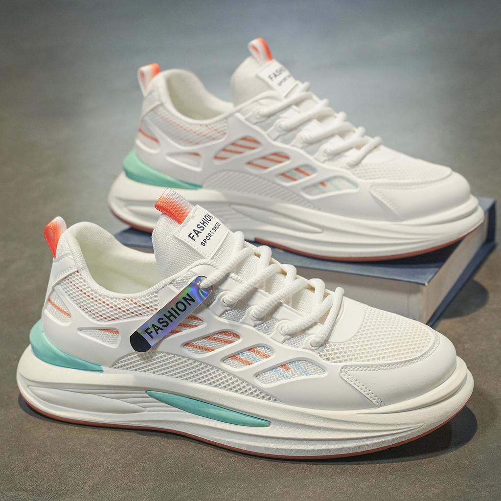Fashion Men's Sneakers Breathable Mesh Shoes Lace Up Vulcanized Shoes Tennis Training Shoes for Men Sport Running Shoe Zapatillas Hombre