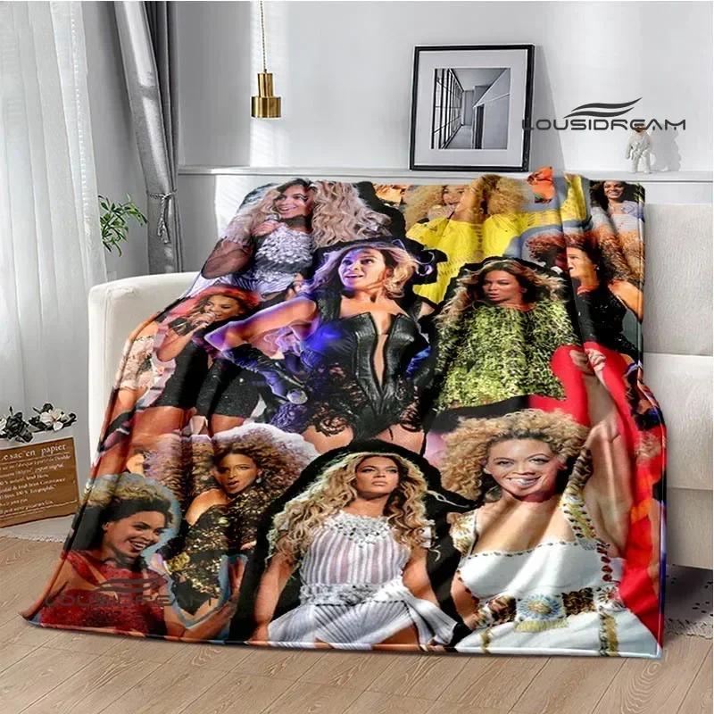 Beyonce Giselle Knowles Bedruckte Decken Flanell Warme Decke Weiche Gemütliche Decke Sofa Bettdecke Reisedecken Geburtstagsgeschenk