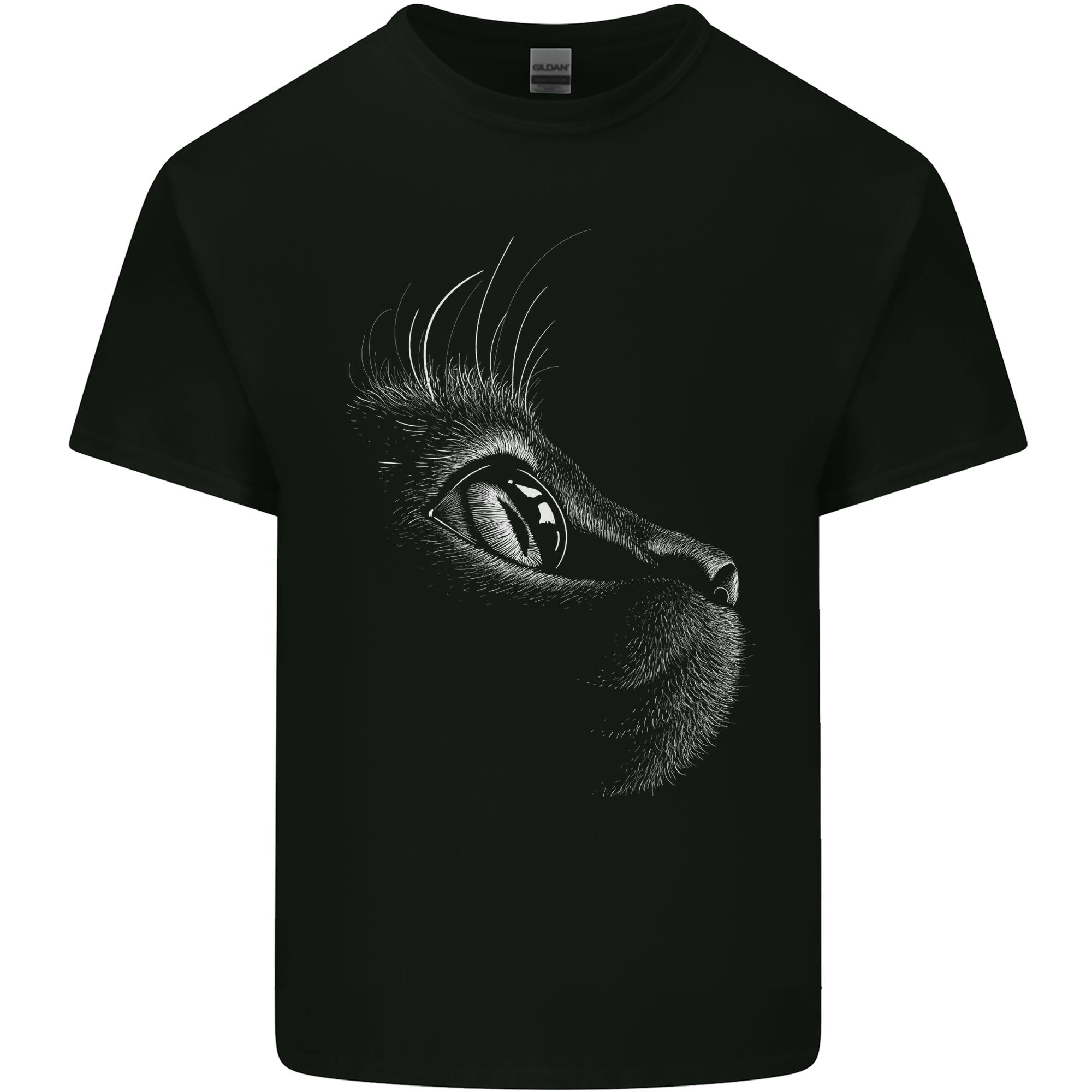 A Cute Cat Face Unisexs Light Cotton TShirt S