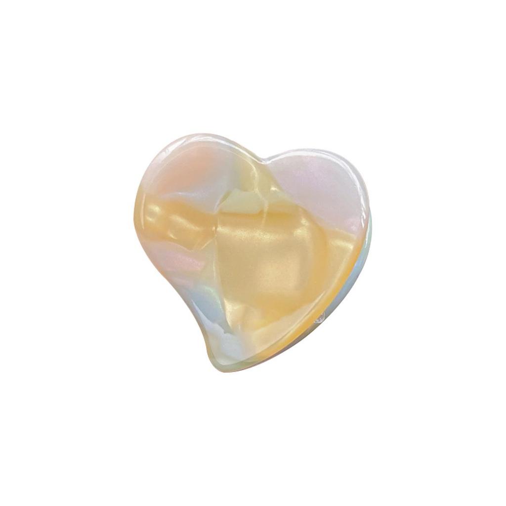 Bofeiya Sweet Heart Acetate Hair Clip - Cute, Small, High-End Side or Top Clip for Braided Hairstyles