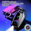 New High-end Windproof USB Charging Lighter Portable Multifunctional Keychain Igniter Affordable Luxury  Accessories Gift