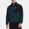 Under Armour Logo Casual Pattern Vintage Sports Stand Collar Loose Zipper Long Sleeve Jacket Men Jacket Black 1366091-413