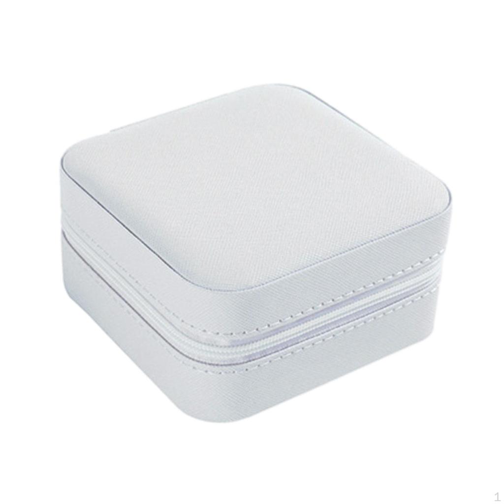 Elegant Jewelry Box with Mirror - Stylish Storage Solution for Necklaces, Earrings, and Rings