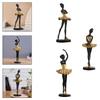 Ballerina Statue Figurine Girl Figure Collection Table Centerpieces Resin for Office Bedroom Bookshelf Fireplace Decoration