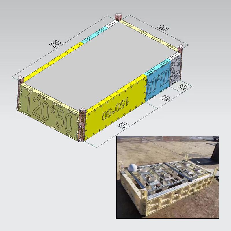 Plastic Steel Formwork for Railway and Highway Bridge Foundations