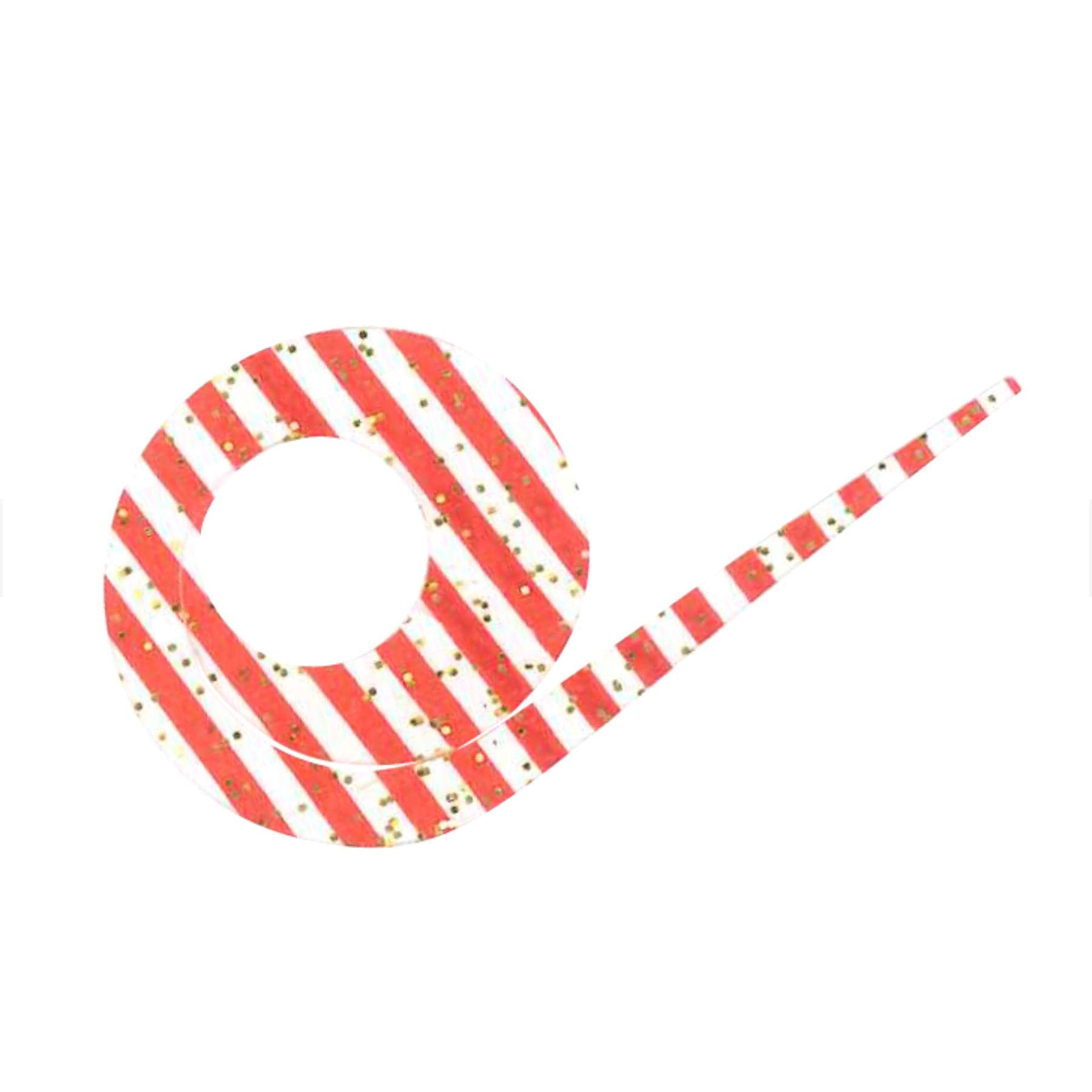 Hayabusa Musou Madai Free Slide Custom Tie Spiral Curly Short #7 Shrimp Red Zebra