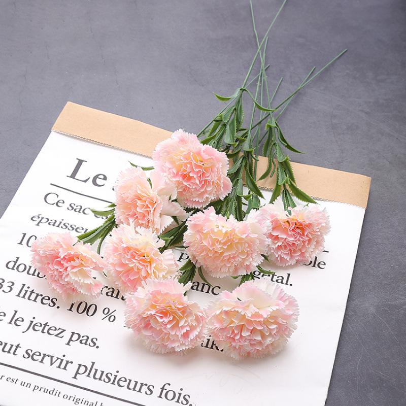 Silk Carnation Bouquet: Teacher's Day, Mother's Day, Women's Day Decorative Gift