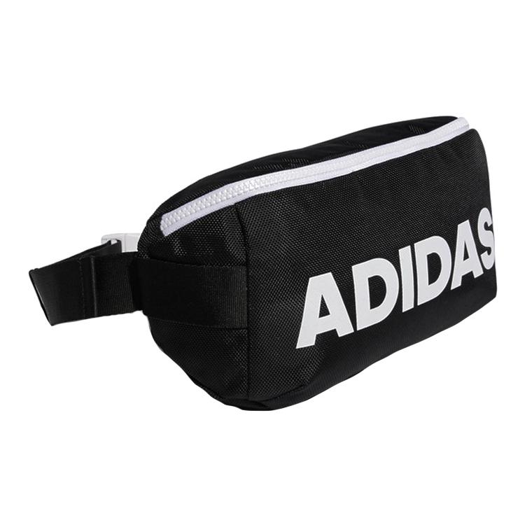 New Adidas Polyester Crossbody Bags Fanny Pack Regular Unisex Black/White Logo DZ9238