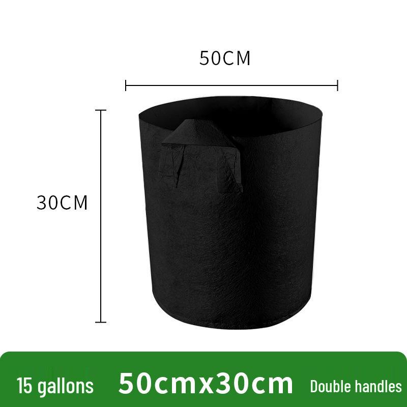 Round Thickened Non-Woven Planting Bag for Flowers and Vegetables 