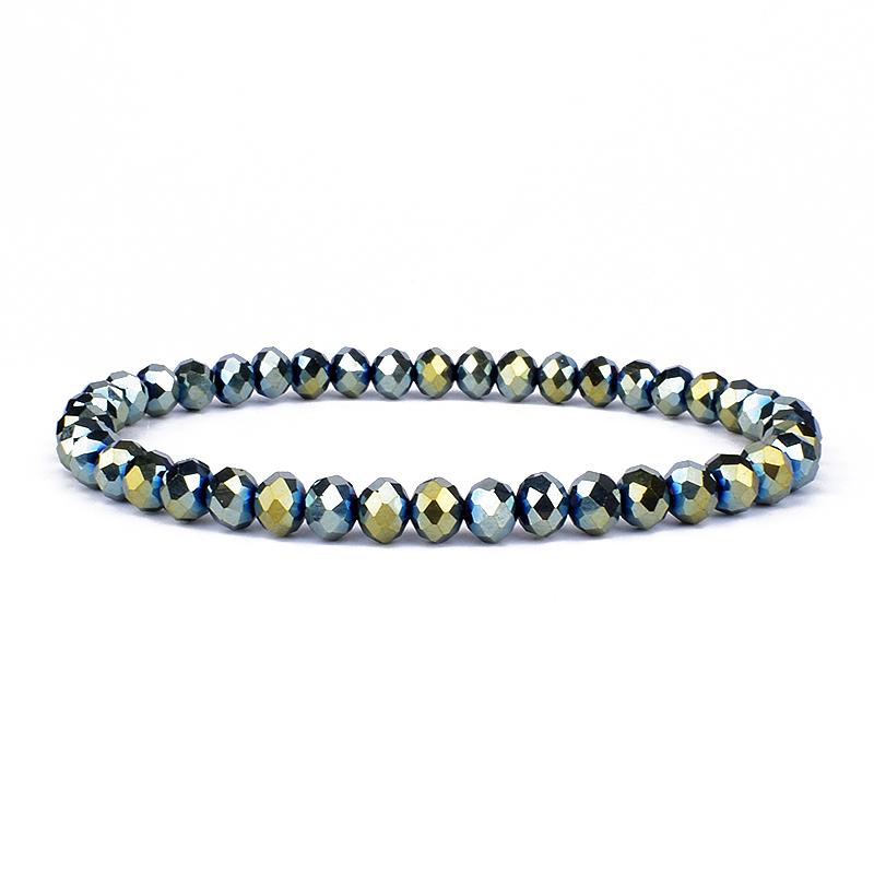 Mini Geslepen Kristal Armband Dames Luxe Kralen Dames Armband Mode 6/8mm 41kleur Kristallen Kralen Armband Vriendschap Sieraden