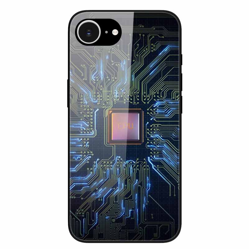 For iPhone 16E 2025 Case Black Bumper Tempered Glass Hard Phone Cases for iPhone16e 16e Back Cover for iPhoneSE SE 2025 Cool New