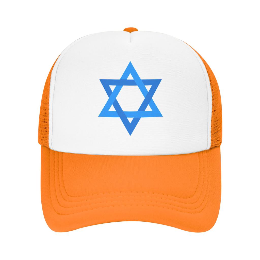 Davidster Israëlische Vlag Israël Mesh Baseballpetten Unisex Sport Zon Hoed Hoed Verstelbaar Zomer Trucker Hoed