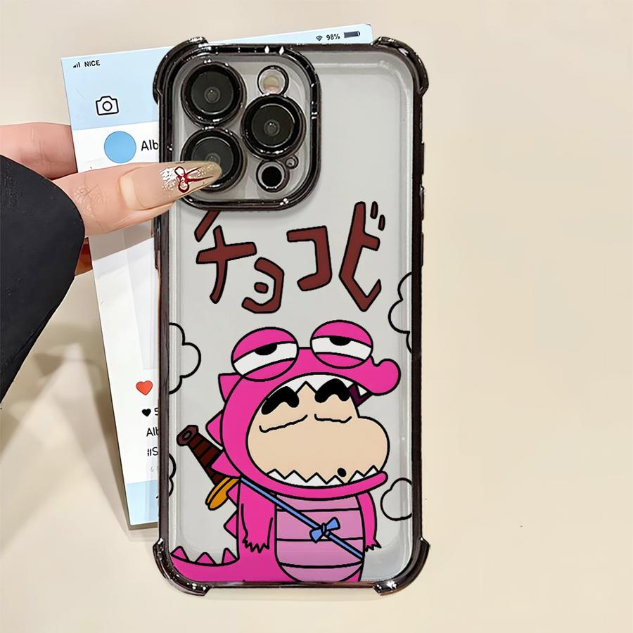 

Phone Cover Case for Apple iPhone 17 Pro Max 16 Pro 15 13 14 12 Plus 11 Air 16e Cute Crayon Shin-Chan iPhone 12 Pro Max