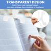 2pcs Transparent Book Clips Book Page Holder Bookmark Books Page Open Holder for Teachers, Students,Ideal for Classroom, Office