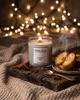 soy candle with a wooden wick + BAKED APPLE