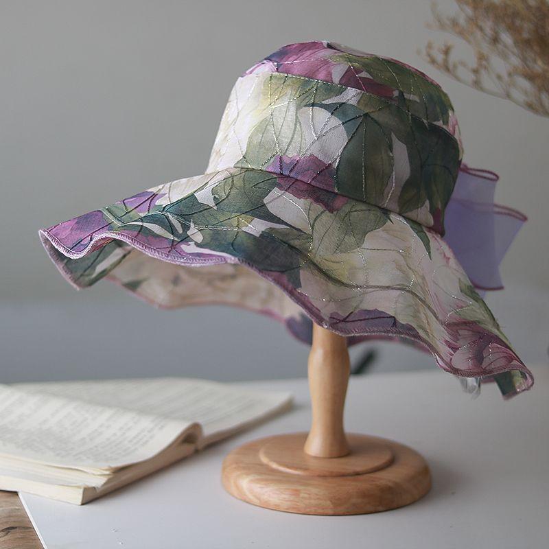 Hat Women Summer Women Sunshade Big Eaves Sunscreen Fisherman Hat Thin Breathable Sun Hat Basin Hat
