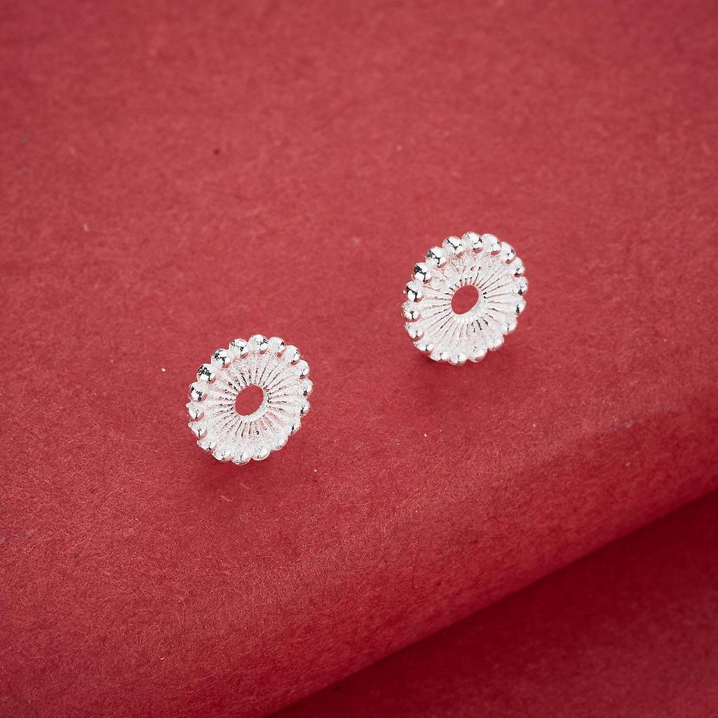 S925 Sterling Silver Chinese Gear Spacer for DIY Jewelry & Beading: Bracelet, Necklace, Prayer Beads