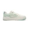 Li Ning Common 80s Skateboard Shoes Women's Low Top Champagne White/Water Wave Green AGCW038-1
