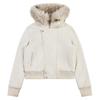 Cotton clothes women's new deerskin fleece hooded fur collar jacket women's winter thickened loose fleece jacket tide
