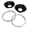 1 Pair Headlamp Retaining Ring H00001EB Headlight Ring Mounting Bucket Kit Replacement for Chevy Camaro 1967 To 1969