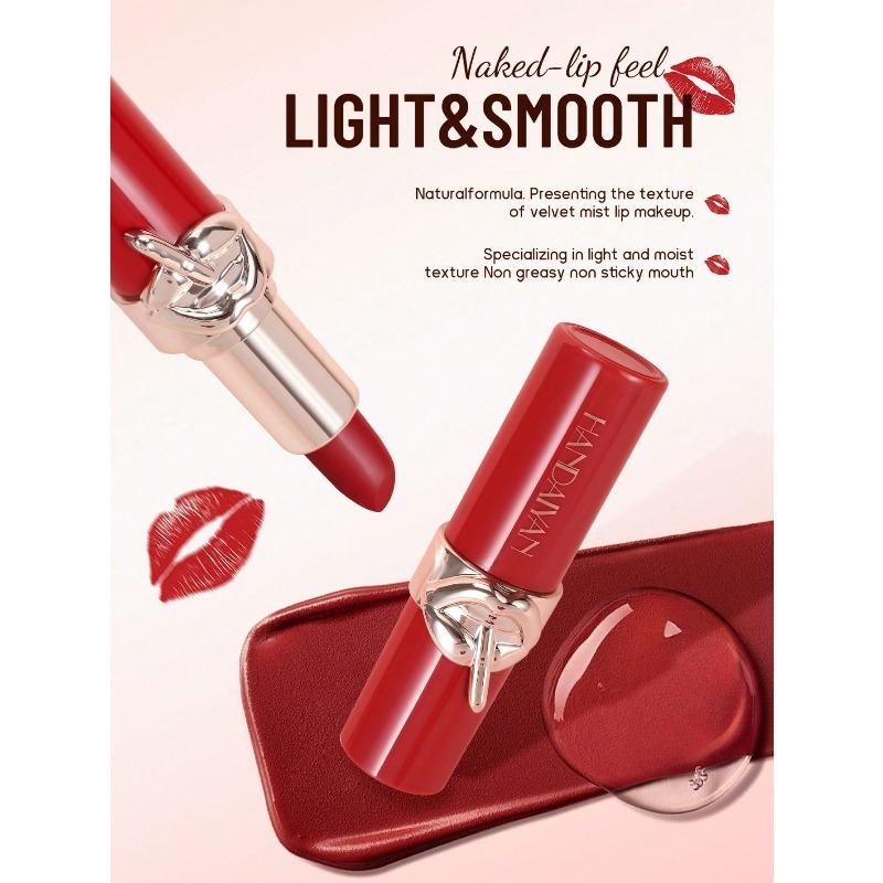 Velvet Cream Matte Lipstick, Nourishing Velvet Makeup Effect, Natural Long-Lasting Waterproof, Suitable For Daily Makeup Product, Cosmetics