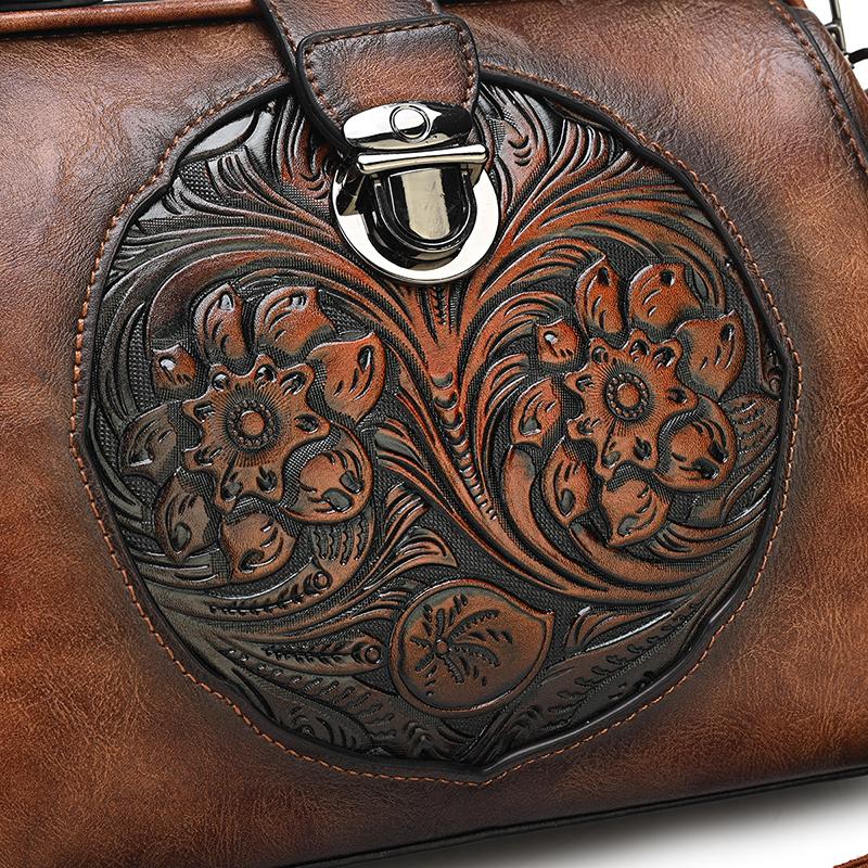 2026 Vintage Luxury Embossed Women's Tote Bags Designer Top Quality Soft Leather Women Shoulder Bag Female Crossbody Handbags