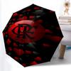 1pc Sturdy 8-Bone Auto Umbrella, Rangers FC Umbrella, Digital Printed, Foldable Umbrella for On-the-Go Outdoor Use