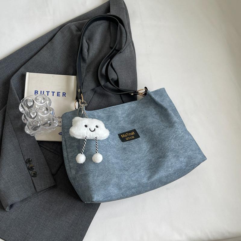 

Trendy Summer 2024 Womens Simple Fashionable Shoulder Tote Bag In Black Grey And Blue синій