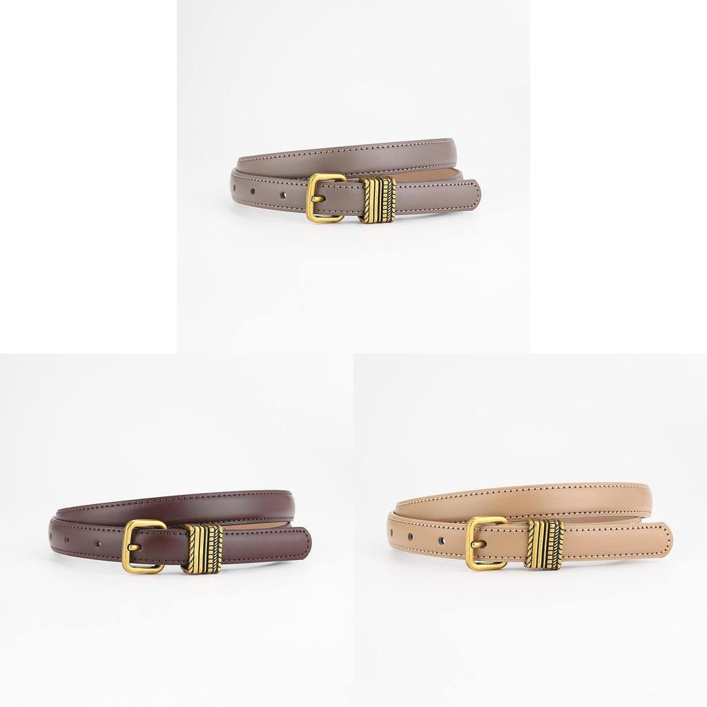 Genuine Leather Womens Belt For Jeans Fashion Casual With Pin Buckle