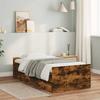 VidaXL Bed Frame with Drawers Smoked Oak 90x190 Cm 3207382