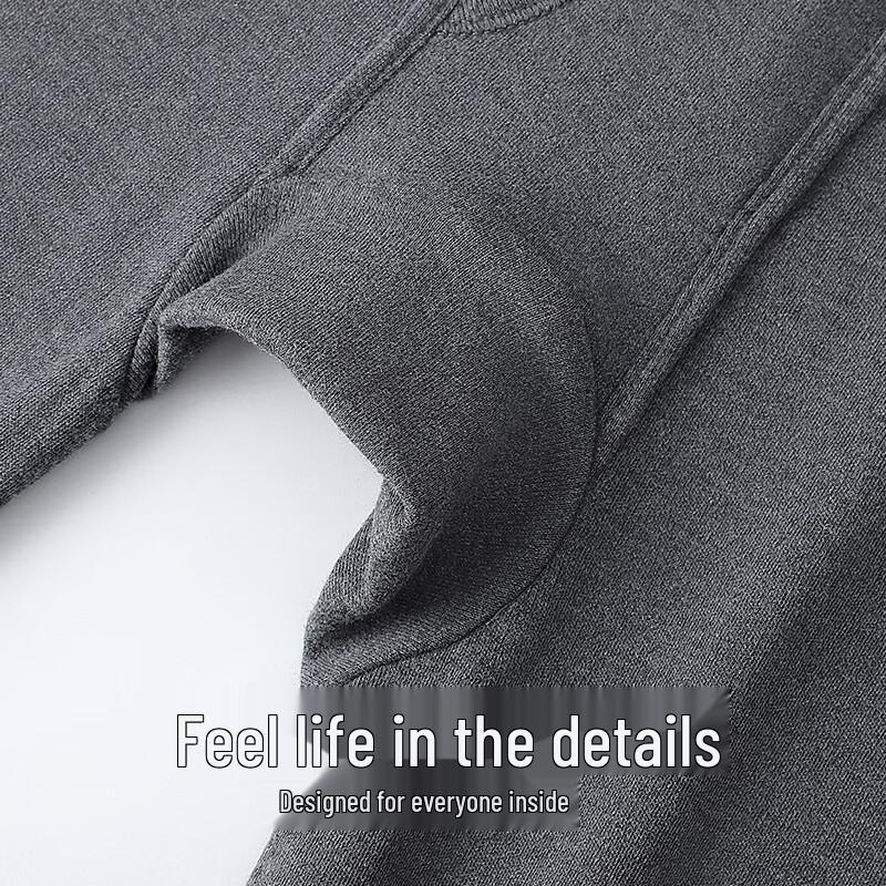 Langsha Men's Plus Size 100% Cotton Thermal Underwear Set