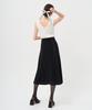 Pelimela 2-Way V-Neck Square Neck Knit Sleeveless (White)
