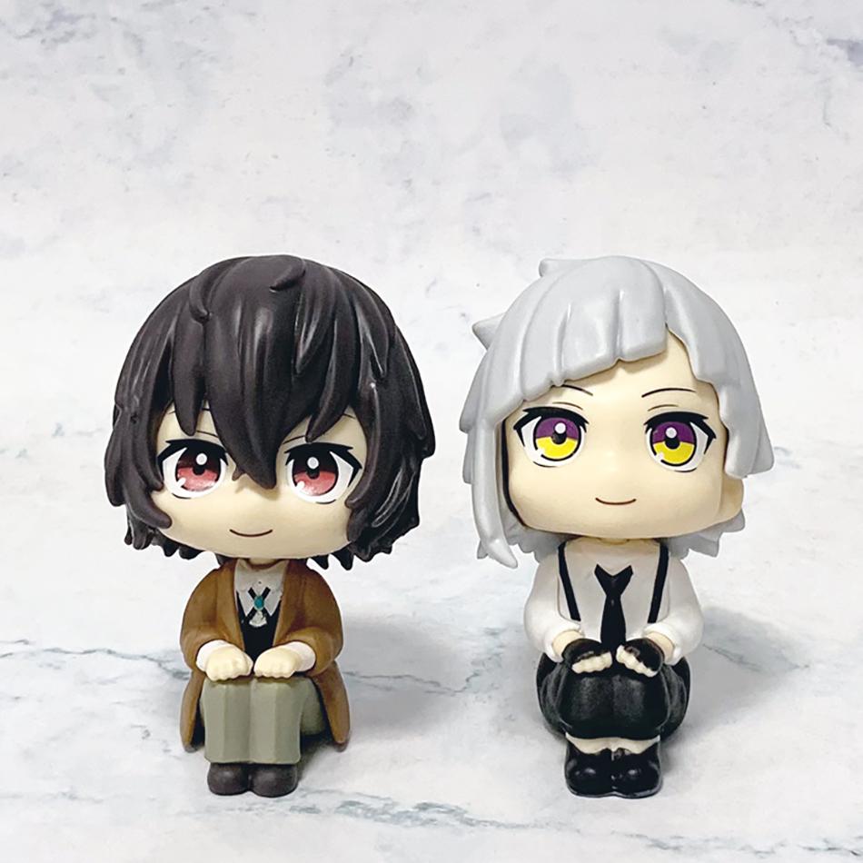 În stoc Căutați Bungou Dogs Dazai Osamu Nakajima Atsushi Figurină de Acțiune Jucării Model PVC Colecție Păpușă Kawaii Versiune Q