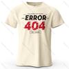 Error 404 Wallpaper Not Found Printed Unisexs TShirt 100 Cotton Oversized Glitch Art Graphic Tees For Unisex Tops Tees Streetwear