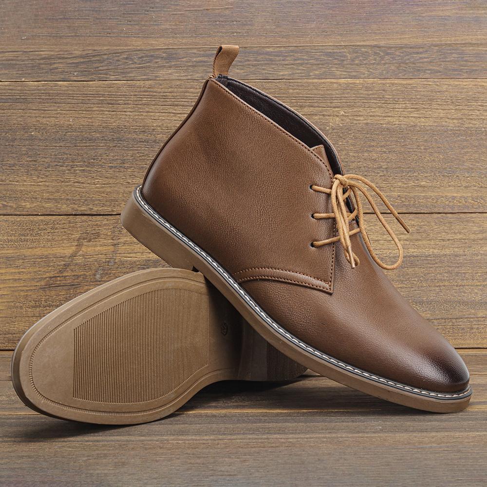 New Style Retro Men Ankle boots  Plus Desert Boots Comfortable Leather Boots For Men