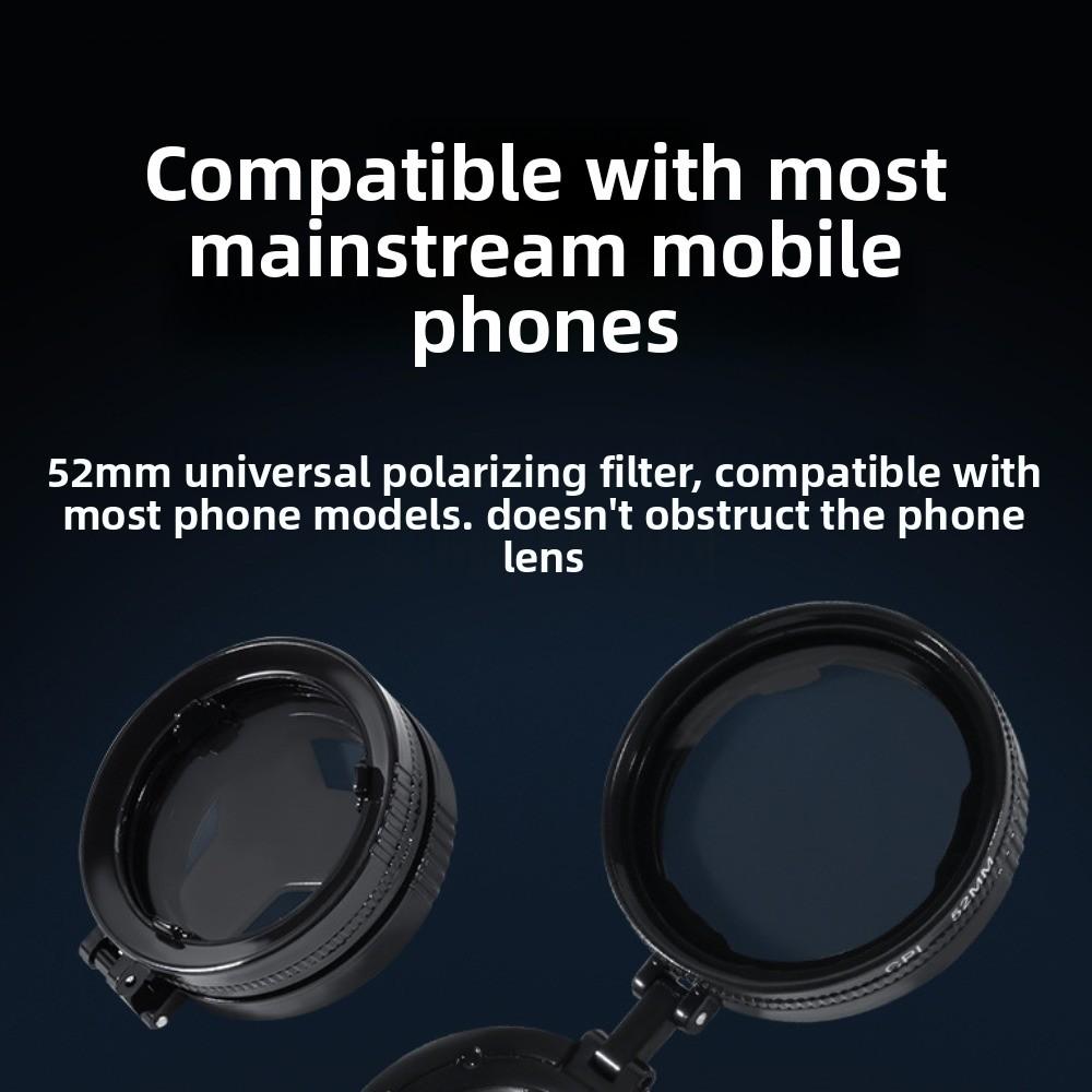 Magnetic CPL Phone Filter Remove Reflections Phone Filter Lens  Glass Buildings