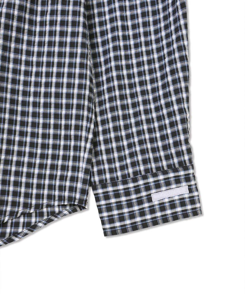 Michikoleondeonkosino Light Oversized Check Shirt Blue/Black