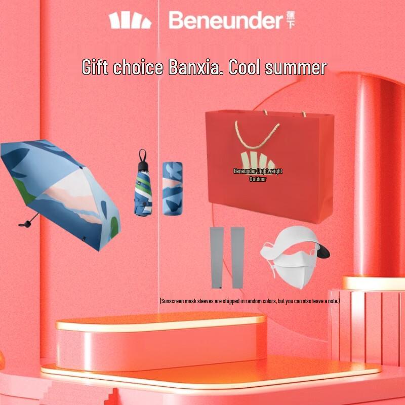 Beneath the Banana 5-Fold Anti-UV Umbrella Gift Set