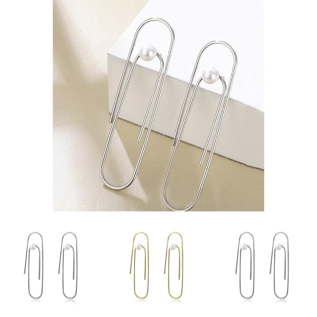 Stylish Alloy U-shaped Pearl Earrings For Women Elegant Simple Jewelry