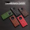 Crocodile skull genuine leather protective cover for Honor Magic3 mobile phone.