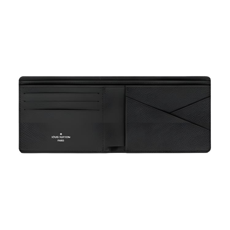 Louis Vuitton Logo-Print Canvas Geldbörse Herren Geldbörsen Schwarz M80017