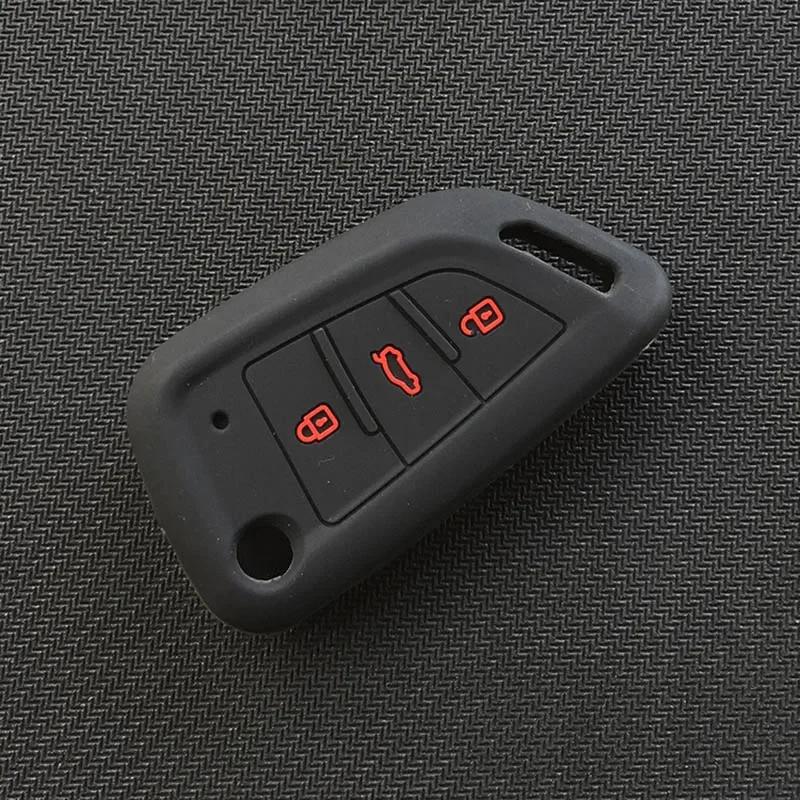 Silicone Car Key Case Bag Soft Remote Cover Protector for Universal 3 Buttons VVDI2 Wire Remote for Xhorse MINI Programmer VVDI