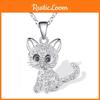 Cat Colorful Cute Pendant Necklace With Alloy Material For Decoration Women