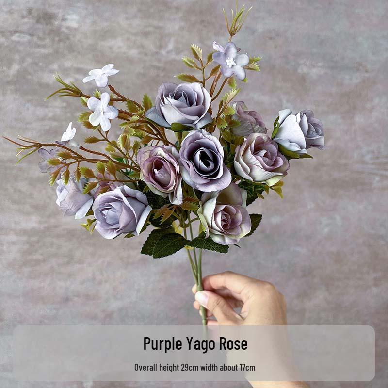 Flori Artificiale Seria Violet: Floral Decorativ Elegant pentru Casă, Nuntă, Cameră Model și Decor Moale.