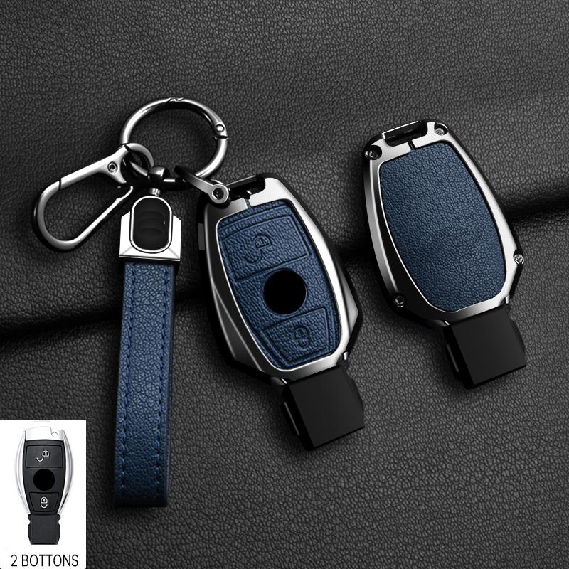 Zinc Alloy 2/3 Buttons for Mercedes Benz A B G R Class GLA GLK W176 W204 W251 W463 Car Remote Key Case Cover Fob Accessories