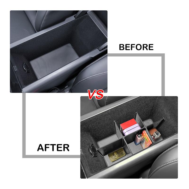 Armrest Storage Dividers Tray For 2025 Toyota Camry (XSE/XLE/SE/LE) Center Console Organizer Interior Dividers Car Accessories