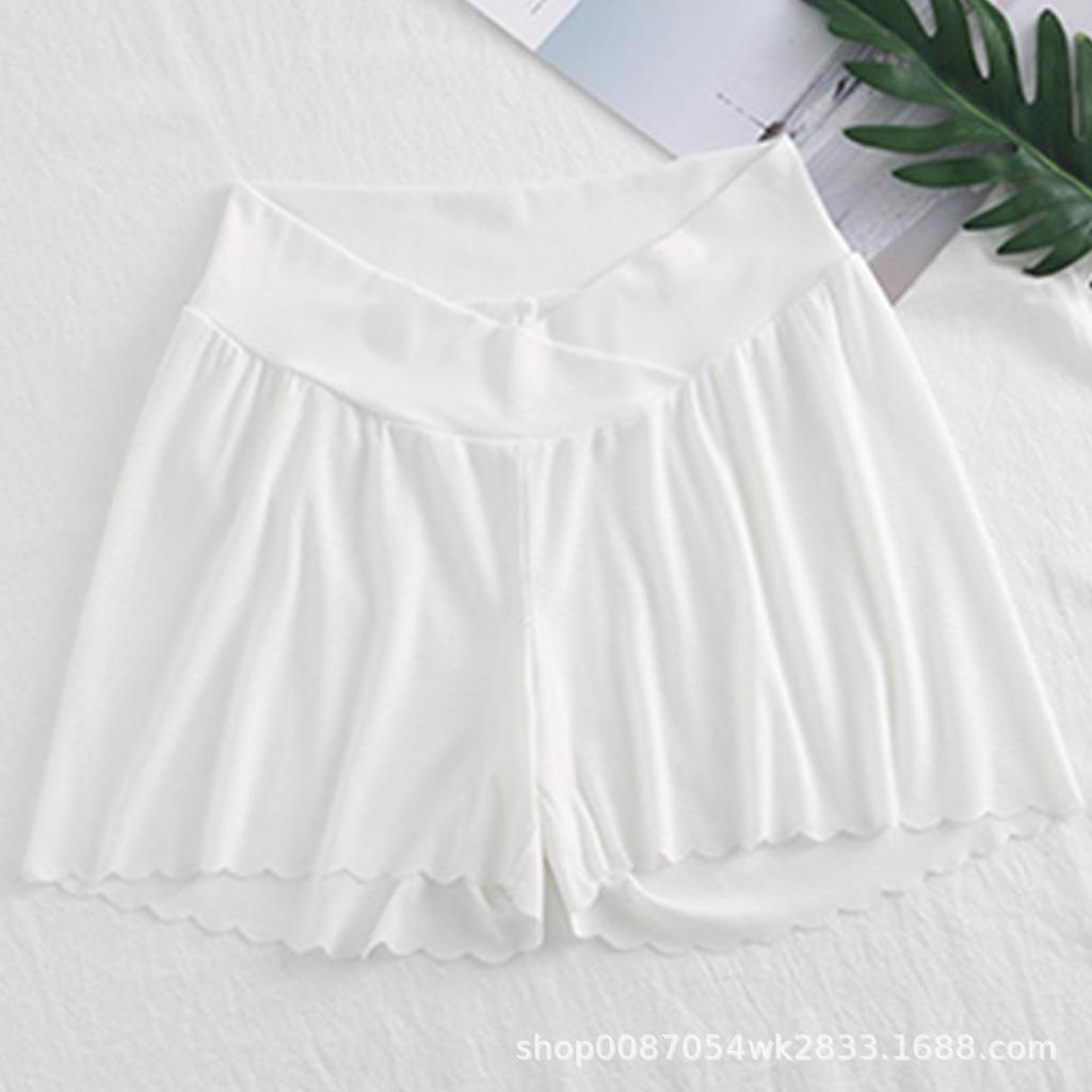 Women's Summer Maternity Wear: Anti-Exposure Ice Silk Pants, Leggings, and Shorts