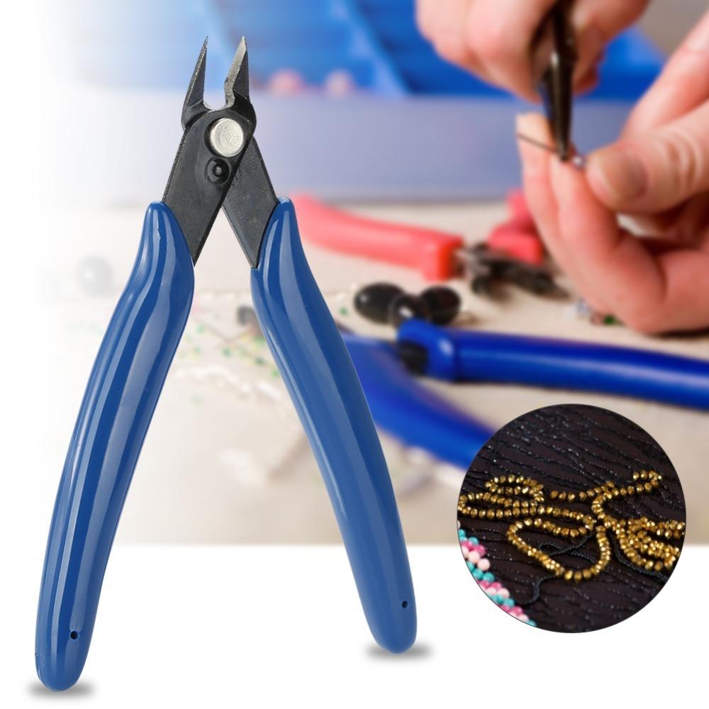 

Small Size Wire Cable Cutter Red Color Diagonal Pliers Side Cutting Nippers Jewelry Making Blue